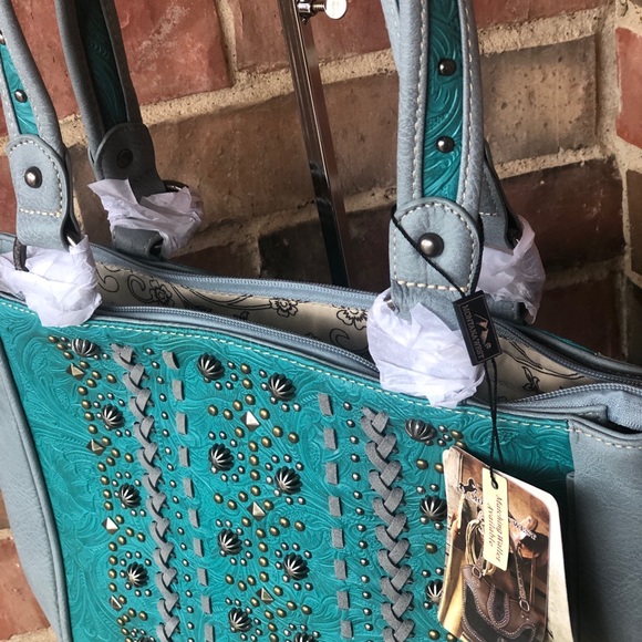 Montana West Embossed Collection Tote - Picture 2 of 6